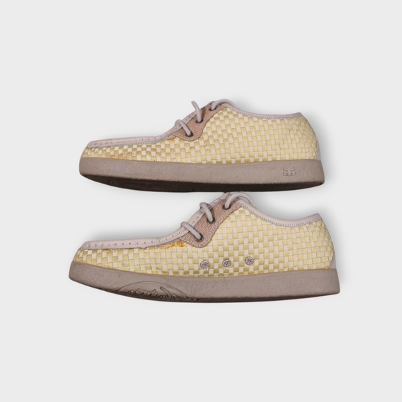 RARE IPATH Shoes Mens 13 YELLOW Skate Woven Upper Rubber Chukka Checkered Catkin - Picture 12 of 13